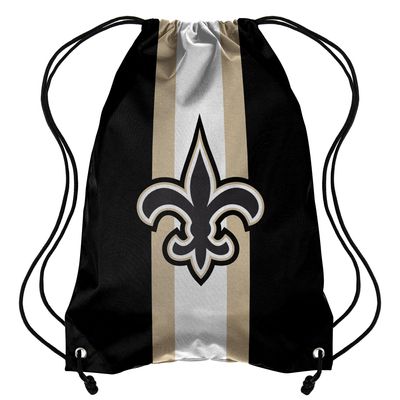 FOCO New Orleans Saints Team Stripe - Drawstring Backpack