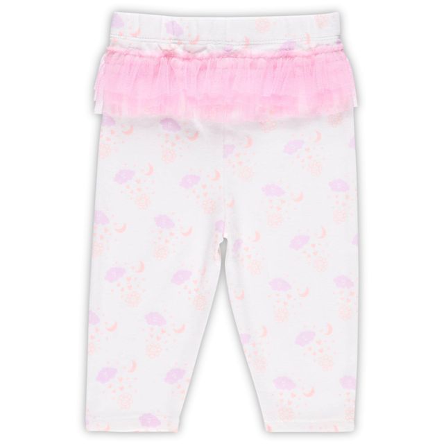 Ensemble de body et leggings tutu pour nouveau-nés bébés blancs Saints la Nouvelle-Orléans