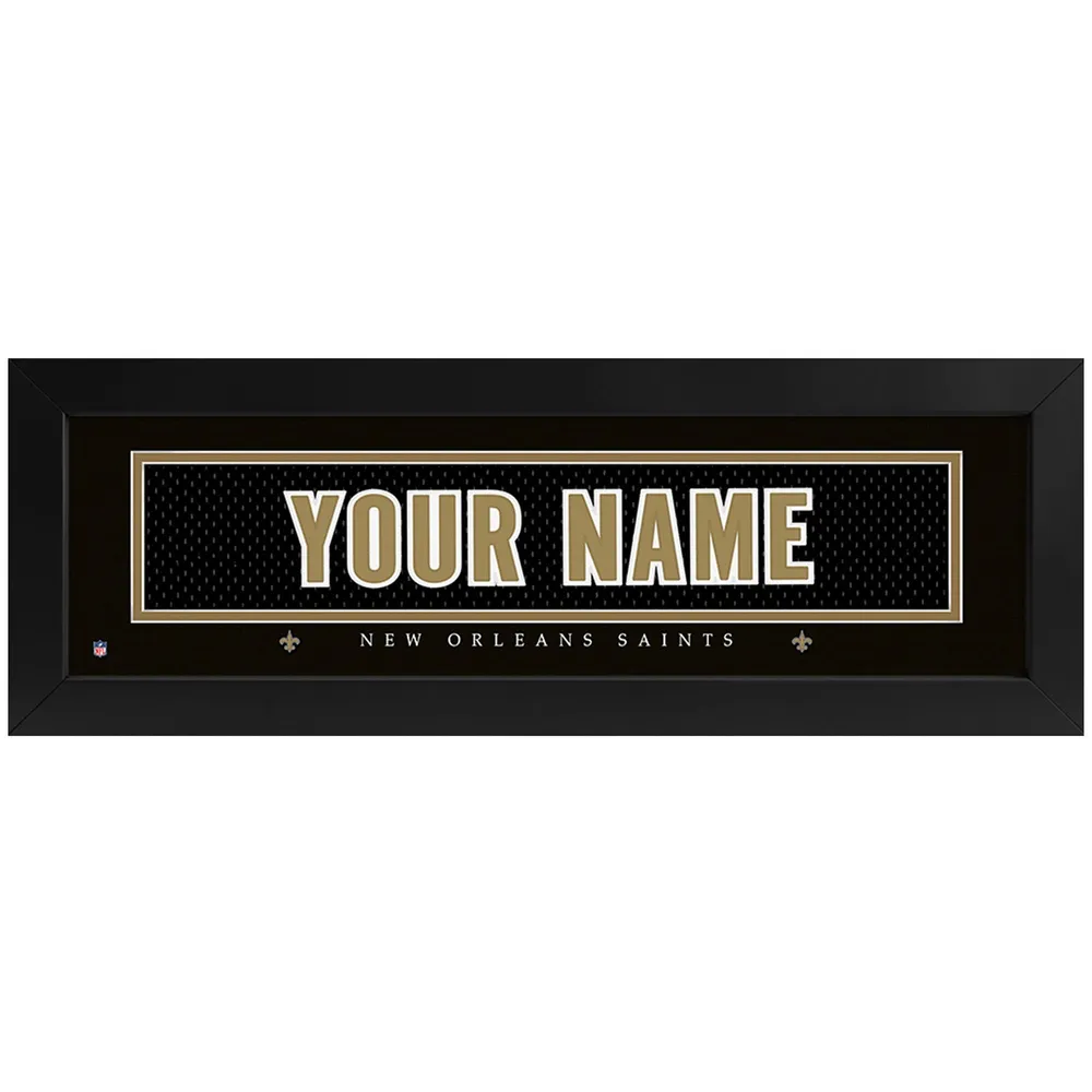 Lids New Orleans Saints Imperial 8 x 24 Custom Print Name Plate