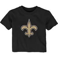 T-shirt noir à logo primaire New Orleans Saints pour bébé