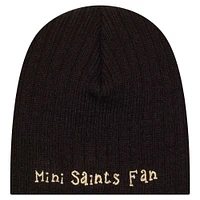 Infant New Era Black New Orleans Saints Mini Knit Hat