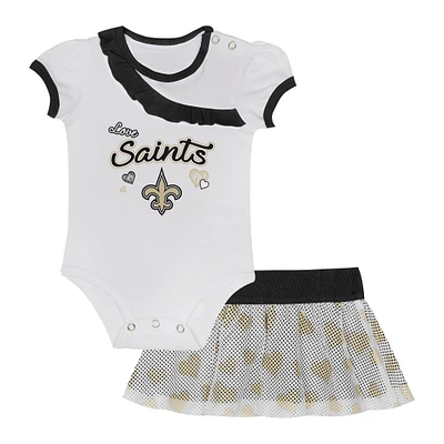 Ensemble body et jupe pour bébé New Orleans Saints Love My Team