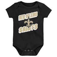 Infant New Orleans Saints Play Day Three-Pack Bodysuit Set