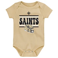 Infant New Orleans Saints Play Day Three-Pack Bodysuit Set