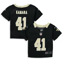 Youth New Orleans Saints Alvin Kamara Nike Black Game Player Jersey