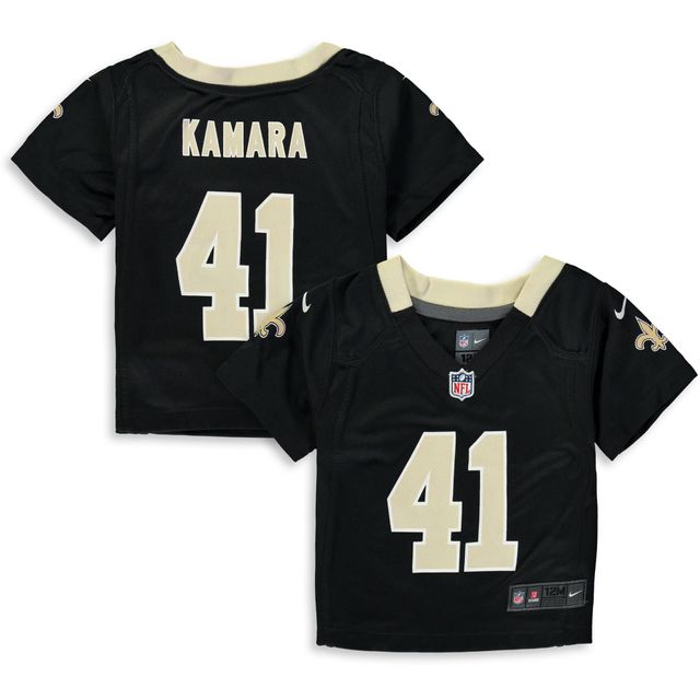 Maillot de jeu joueur Nike Alvin Kamara noir pour bébé des Saints la Nouvelle-Orléans