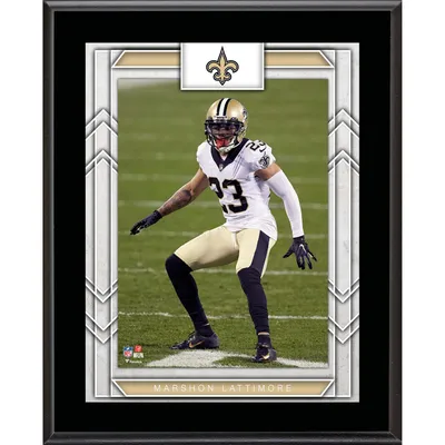 Fanatics Authentic Marshon Lattimore New Orleans Saints 2017 Defensive Rookie of The Year 10.5 x 13 Sublimated Plaque