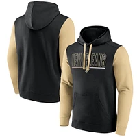 Men's Fanatics Black New Orleans Saints Big & Tall Outline Pullover Hoodie