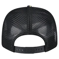 Casquette extensible à boutons-pression New Era bleu marine/noir New Orleans Saints Adventure Drinks Pattern 9SEVENTY pour homme