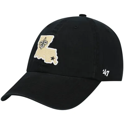 New Orleans Saints '47 Clean Up Alternate Adjustable Hat - Black