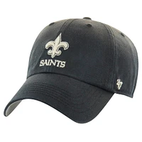 Casquette ajustable Dusted Relaxed Clean Up '47 Black New Orleans Saints pour homme