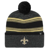 Bonnet en tricot à revers Fadeout '47 New Orleans Saints pour hommes avec pompon