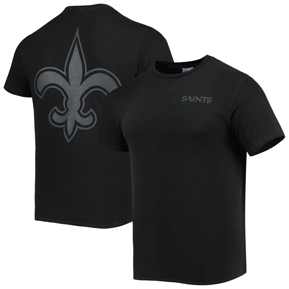 T-shirt '47 noir New Orleans Saints Fast Track Tonal Highlight pour homme