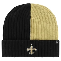 Men's '47 Black New Orleans Saints Fracture Cuffed Knit Hat