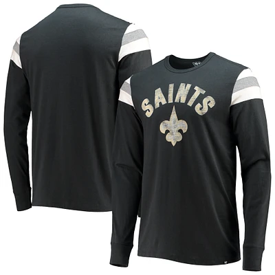 T-shirt à manches longues '47 New Orleans Saints Franklin Rooted pour homme