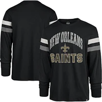 T-shirt à manches longues New Orleans Saints Irving '47 noir pour homme