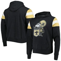 Men's '47 Black New Orleans Saints Legacy Premier Nico Pullover Hoodie