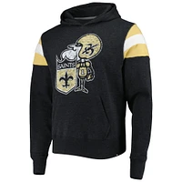 Men's '47 Black New Orleans Saints Legacy Premier Nico Pullover Hoodie