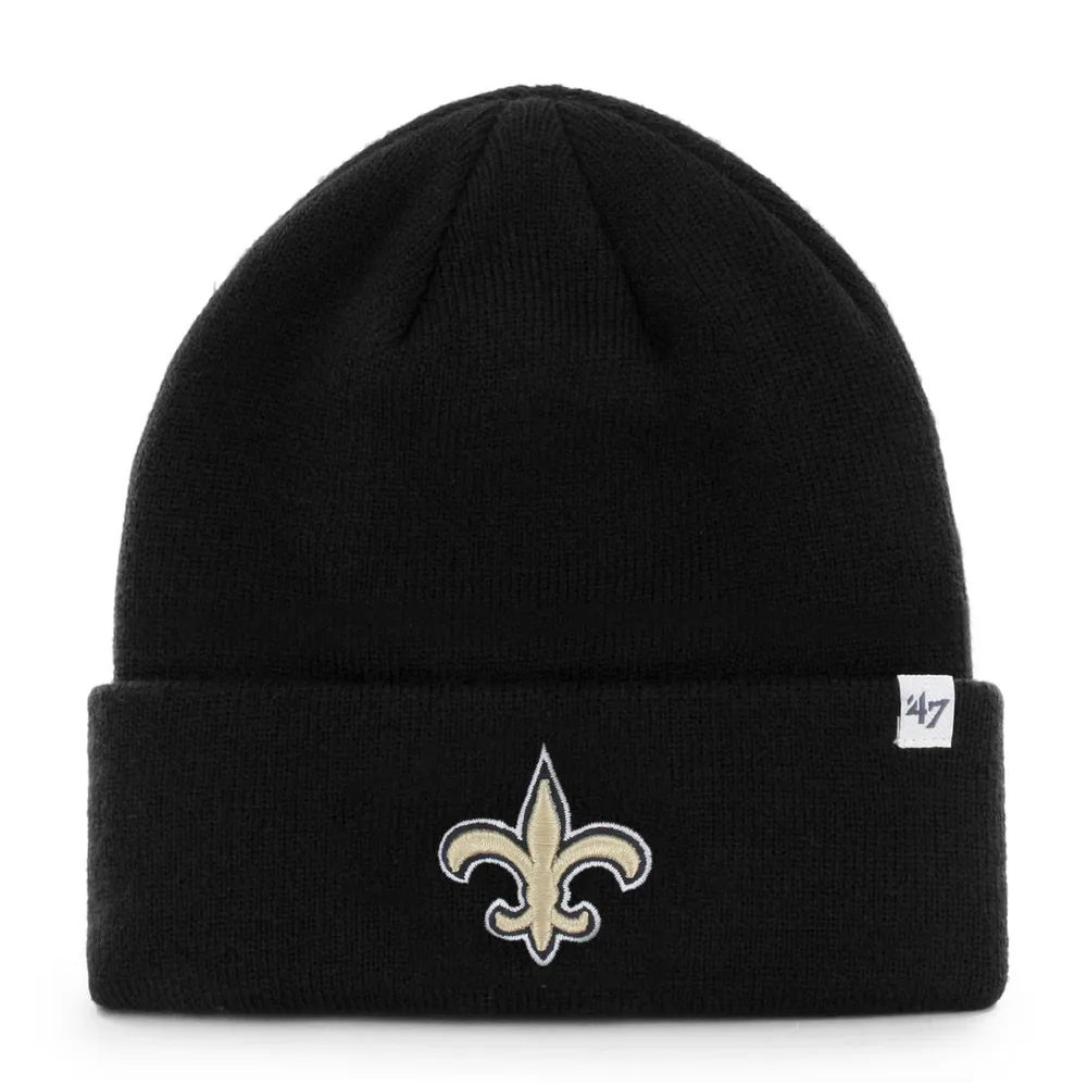 Lids New Orleans Saints '47 Primary Basic Cuffed Knit Hat - Black