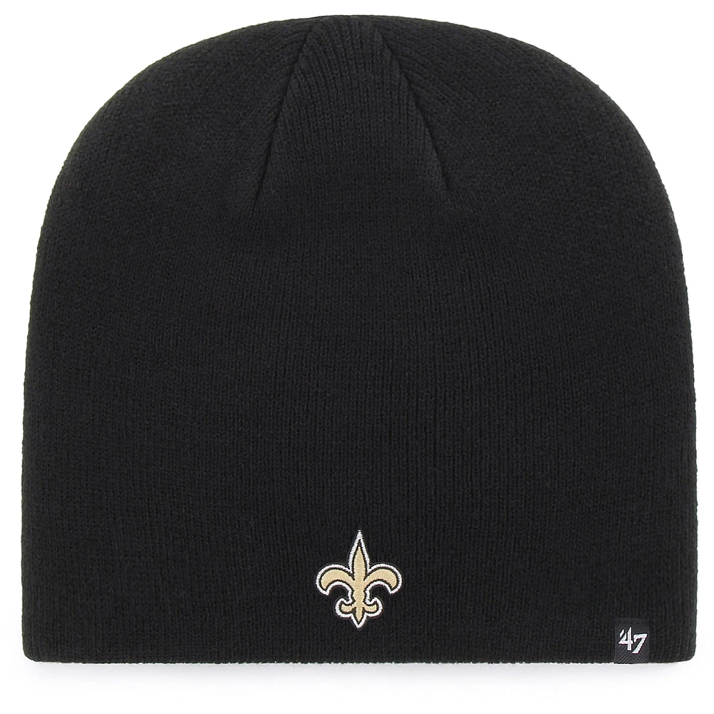 Men's '47 Black New Orleans Saints Primary Logo Knit Beanie