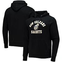 Chandail à capuchon pour homme '47 Black New Orleans Saints Varsity Arch Throwback