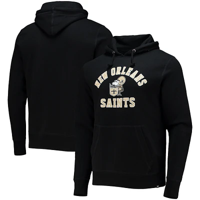Chandail à capuchon pour homme '47 Black New Orleans Saints Varsity Arch Throwback