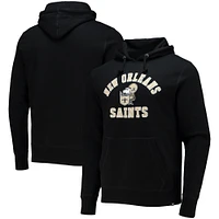 Chandail à capuchon pour homme '47 Black New Orleans Saints Varsity Arch Throwback