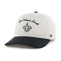 Men's '47 Cream/Black New Orleans Saints Safe Bet Stable Hitch Adjustable Hat