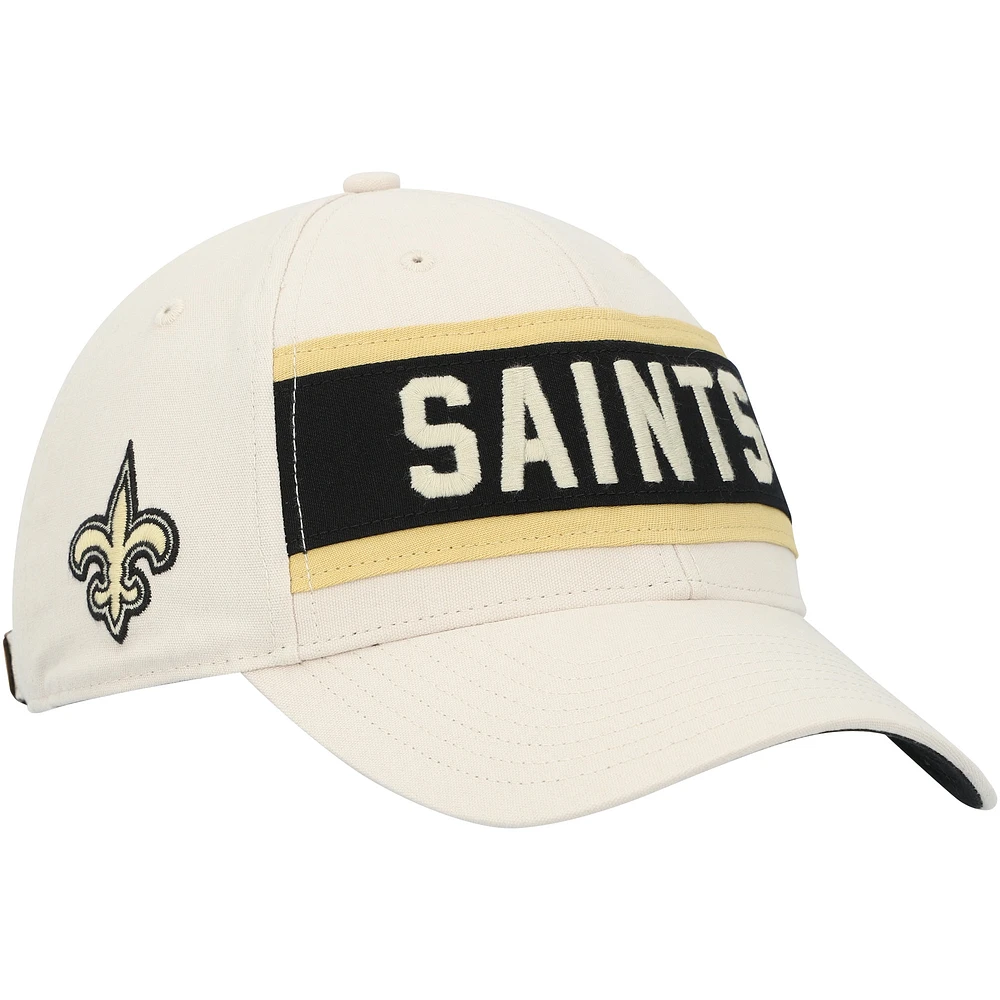 Men's '47 Cream New Orleans Saints Crossroad MVP Adjustable Hat