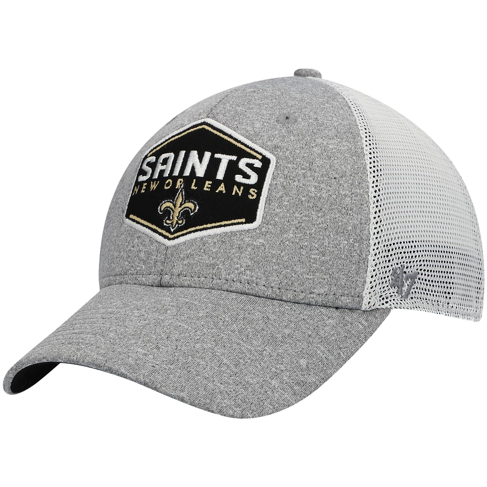 Men's '47 Gray/White New Orleans Saints Hitch Contender Flex Hat