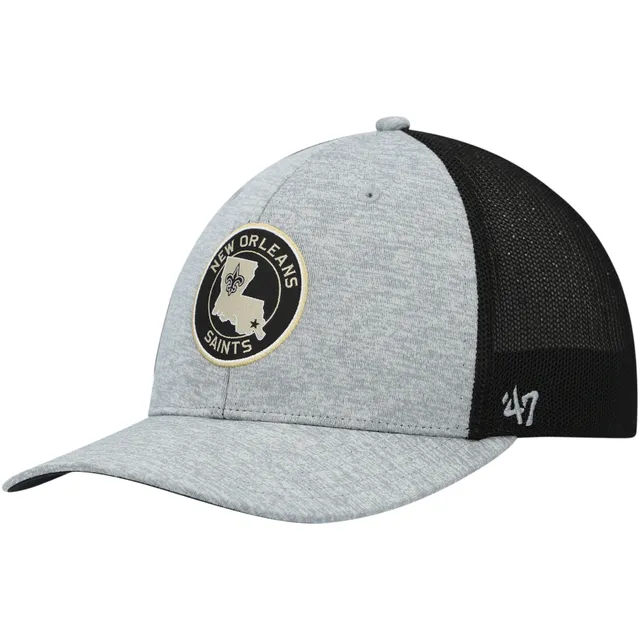 '47 Black New Orleans Saints Flagship MVP Snapback Hat