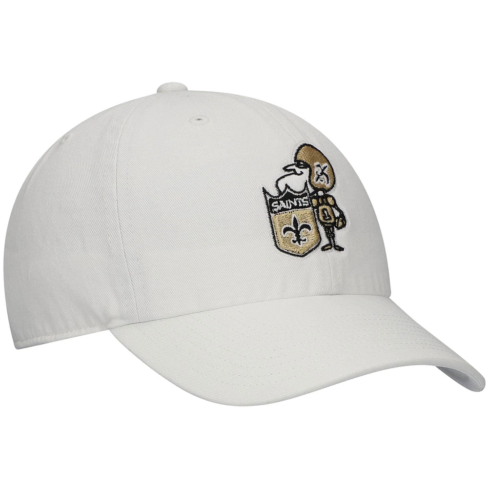 Casquette réglable '47 New Orleans Saints Clean Up Legacy blanche pour homme