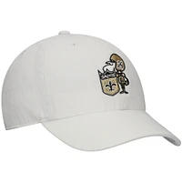 Men's '47 White New Orleans Saints Clean Up Legacy Adjustable Hat