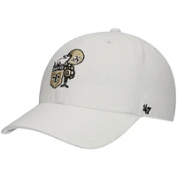 Casquette réglable '47 New Orleans Saints Clean Up Legacy blanche pour homme