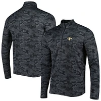 Sweat-shirt noir à fermeture éclair quart de tour pour homme la Brigade des Saints Nouvelle-Orléans