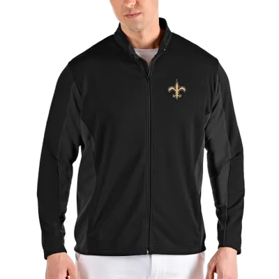 Men's Starter Black New Orleans Saints Extreme Full-Zip Hoodie Jacket