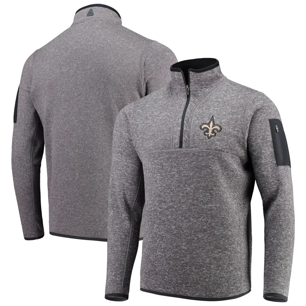 Lids New Orleans Saints Antigua Fortune Quarter-Zip Pullover Jacket