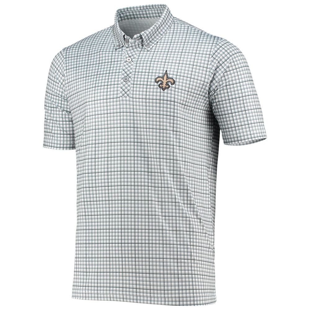 Lids New Orleans Saints Antigua Deliver Button-Down Polo - Gray