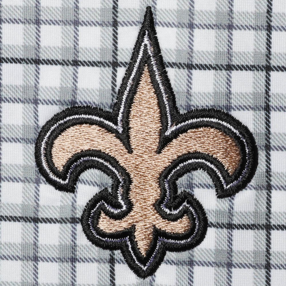 Lids New Orleans Saints Antigua Deliver Button-Down Polo - Gray