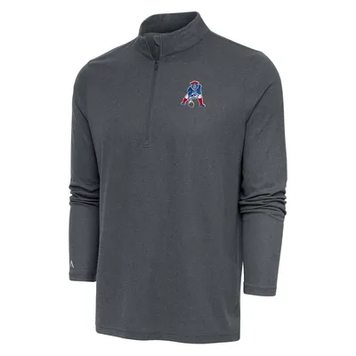 New Orleans Saints Antigua Tribute Quarter-Zip Pullover - Black