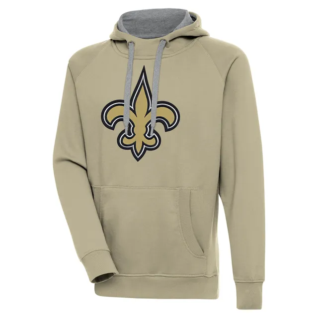 Women's Antigua White New Orleans Saints Victory Pullover Hoodie