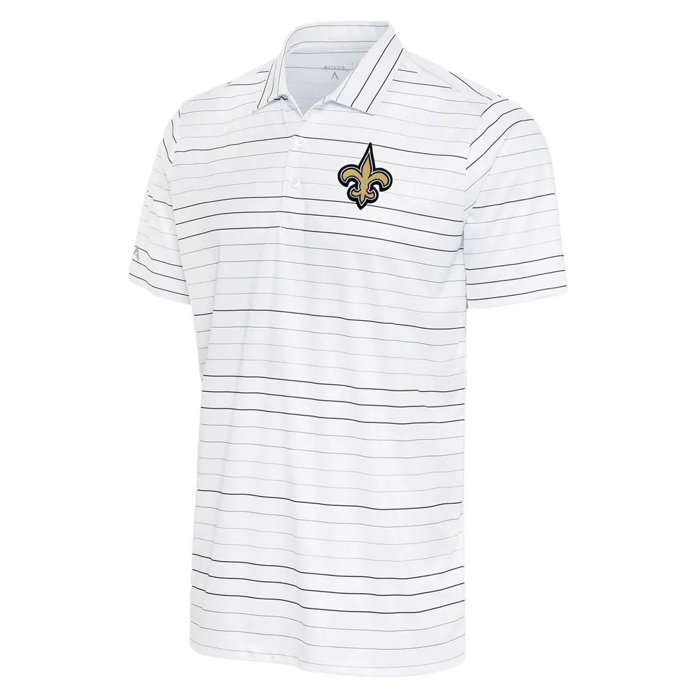 Men's Antigua White New Orleans Saints Compass Polo Size: Large