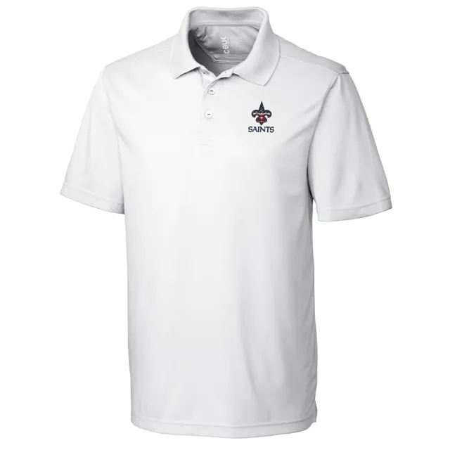 Men's Cutter & Buck White New Orleans Saints Big & Tall Team Forge Stretch  Polo