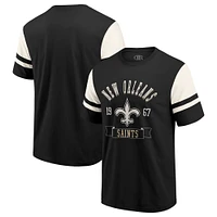 T-shirt de football noir pour homme la collection Darius Rucker Fanatics, New Orleans Saints