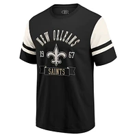 Men's Darius Rucker Collection by Fanatics  Black New Orleans Saints Football T-Shirt