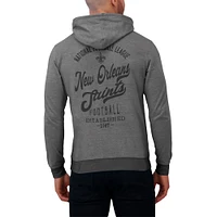 Sweat à capuche en tricot ton sur pour homme de la collection Darius Rucker Fanatics, noir, New Orleans Saints