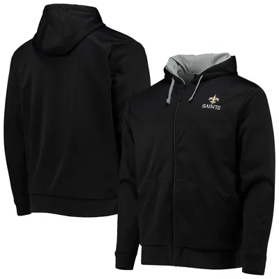 Men's Nike Black New Orleans Saints Performance Sideline Lockup Full-Zip Hoodie Size: Large