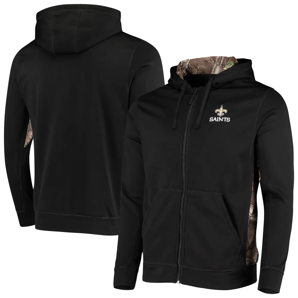 Lids New Orleans Saints Dunbrooke Decoy Tech Fleece Full-Zip Hoodie - Black/Realtree | Brazos