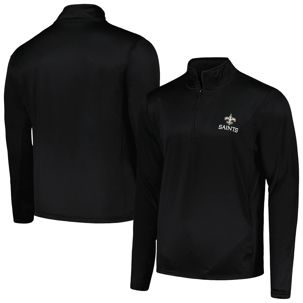 Haut Dunbrooke Black New Orleans Saints Tech All-Star à quart de zip pour homme