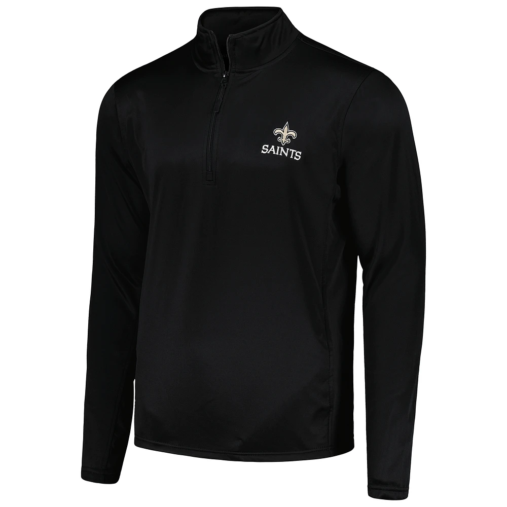 Haut Dunbrooke Black New Orleans Saints Tech All-Star à quart de zip pour homme